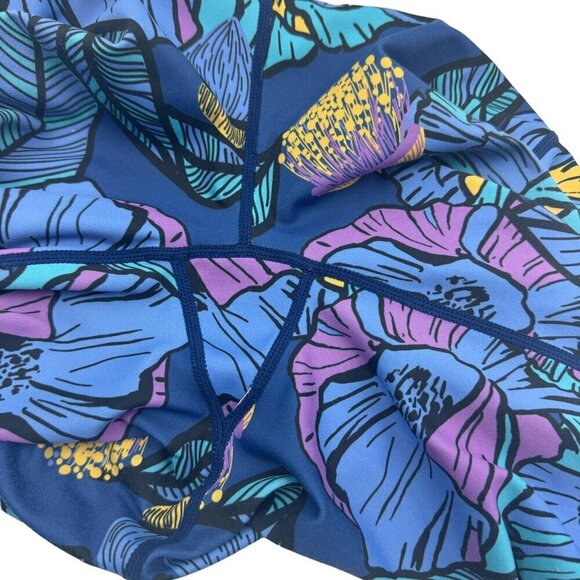 Feed Me Fight Me Floral/Artsy Leggings Women's Size Medium - Picture 5 of 6